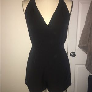 Cross front romper