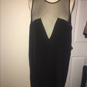 Mesh front shift dress