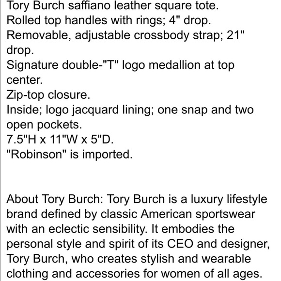 Tory Burch robinson mini satchel - Picture 3 of 3