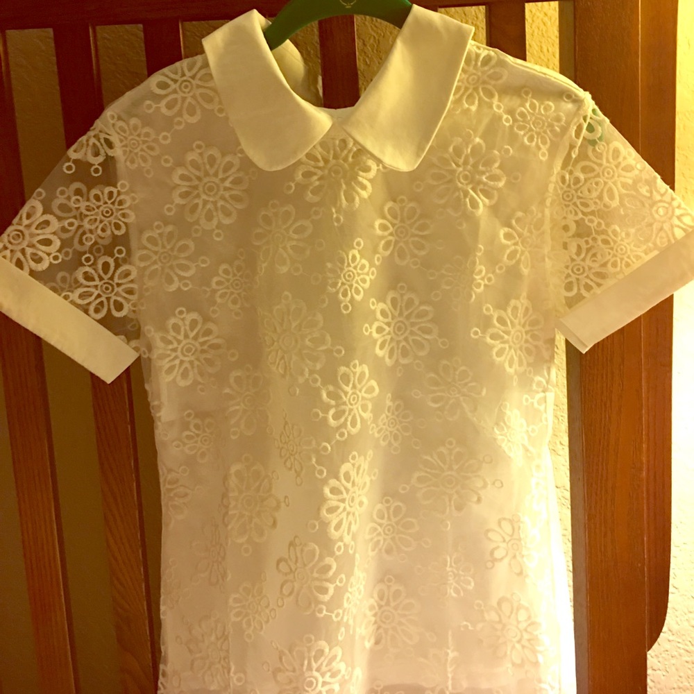 Absolutely precious ivory lace blouse