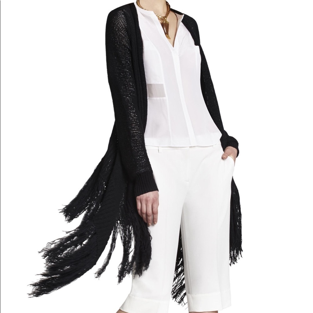 FINAL $🆕 ✨BCBGMAXAZRIA ✨soho fringe cardigan✨ - Picture 6 of 8