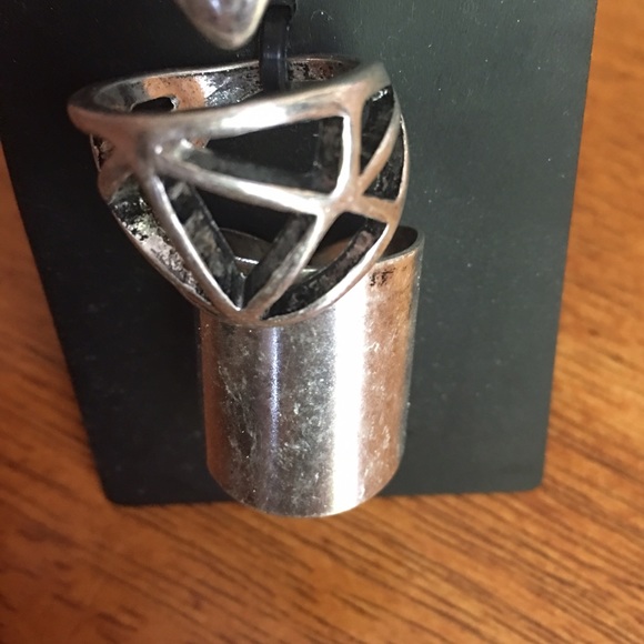 ✨NEW LIST✨ Boho Gypsy Ring Set Silver Colored - Picture 3 of 3