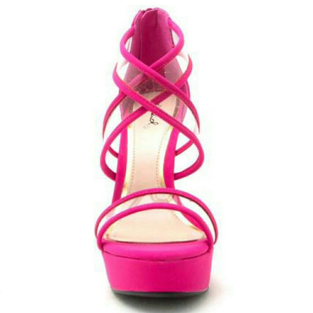 Fuchsia qupid heel - Picture 3 of 6