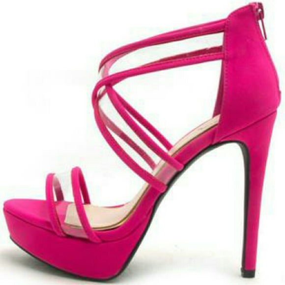 Fuchsia qupid heel - Picture 2 of 6
