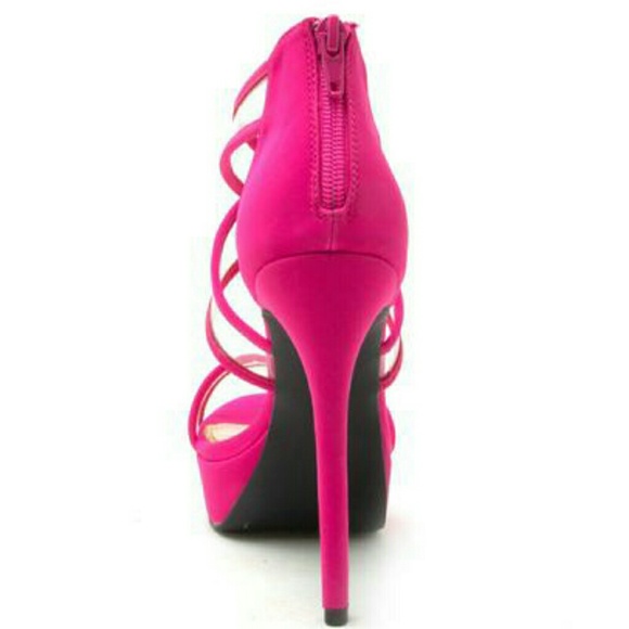 Fuchsia qupid heel - Picture 4 of 6
