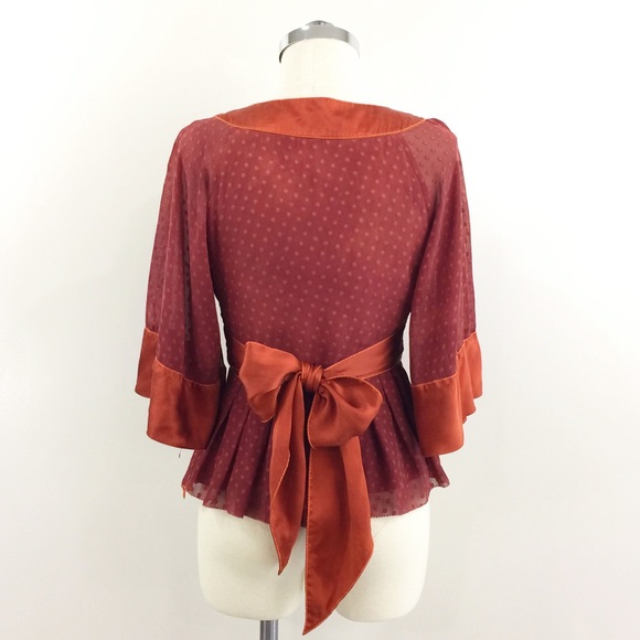 [ catherine malandrino ] silk kimono dot shirt - Picture 5 of 8