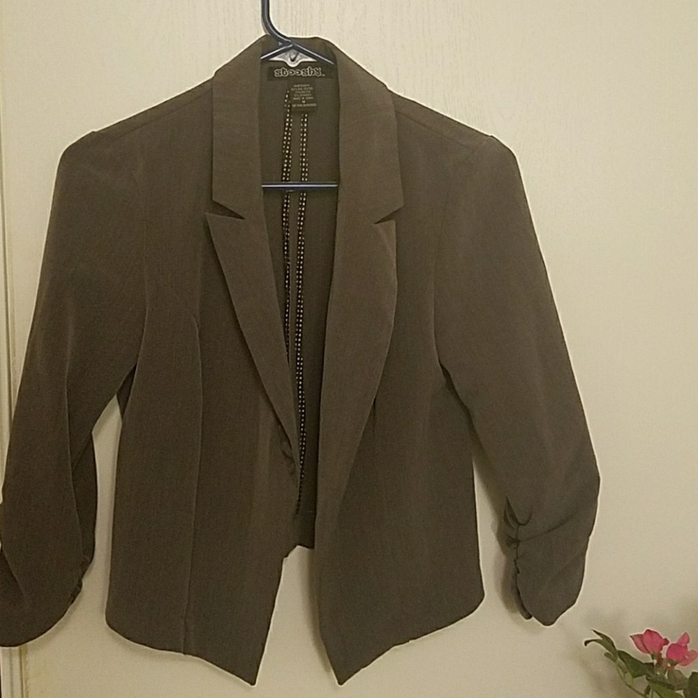 Gray Ruched Blazer *FINAL MARKDOWN*