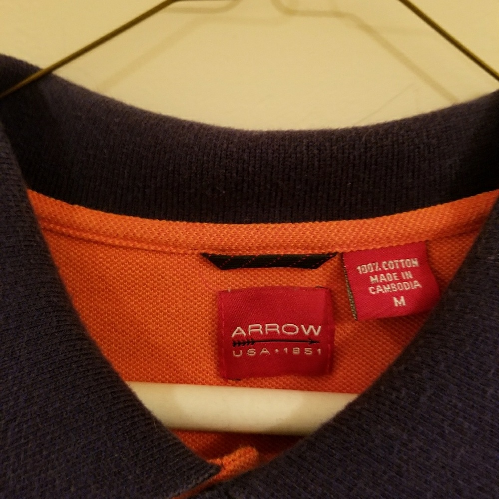 M Arrow Striped Polo.