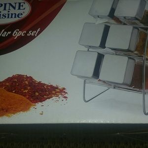 6pc Spice With Holding rack