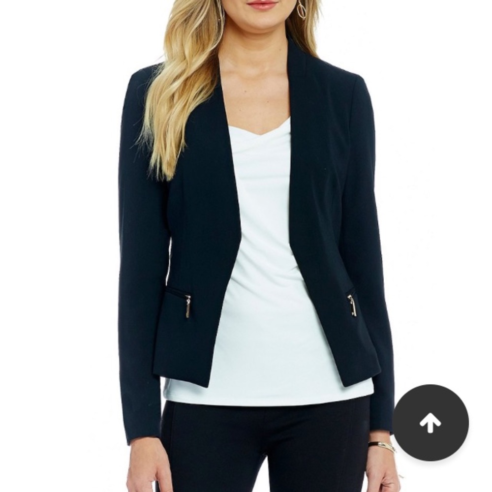 Ivanka Trump Crepe  DARKNAVY Blazer Jacket NEW