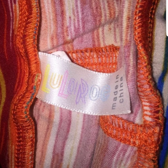 ❌SOLD❌ LuLaRoe Multi Color Striped Leggings O/S - Picture 3 of 3