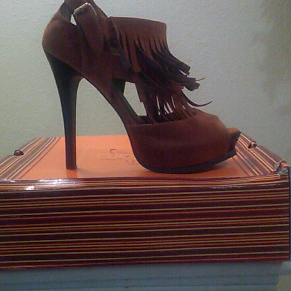 Nadara suede heels