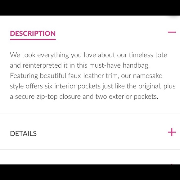 Vera classic black tote! Perfect work bag! - Picture 2 of 8