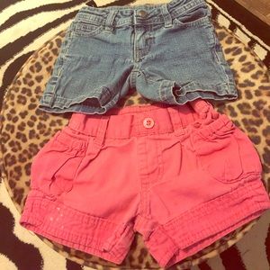 Girls Shorts Lot of 2- Brand is Faded Glory Size 4