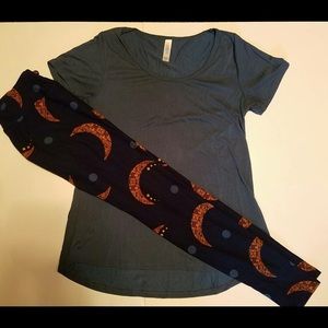 LuLaRoe outfit XS Classic T & OS Leggings