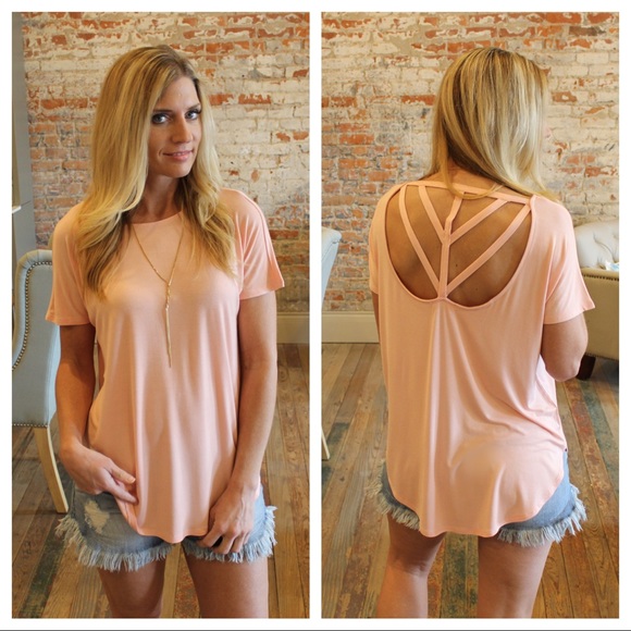 Tops - Blush detail back top