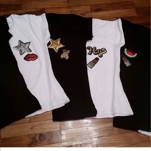 T-shirt fashion!! Patch addiction!!!