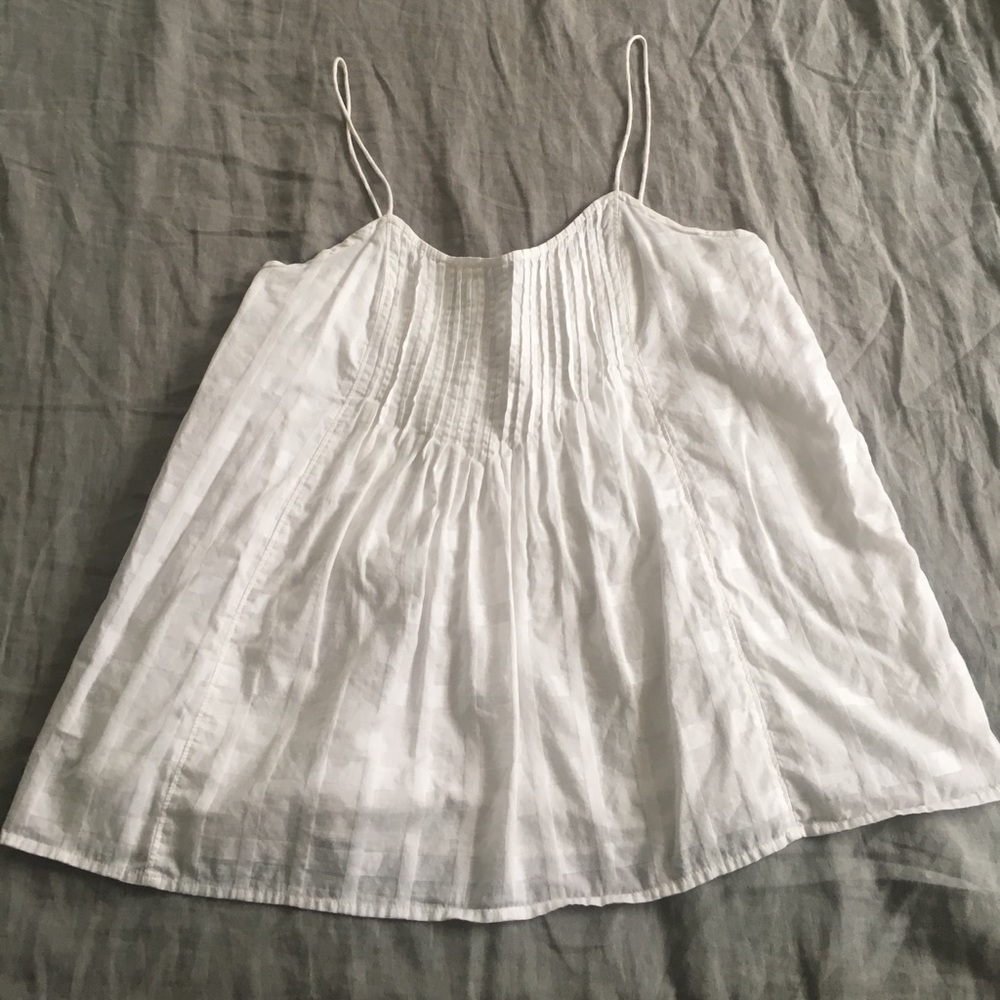 White, flowy tank