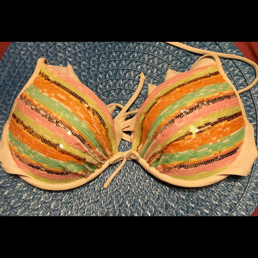 Victoria's Secret Sequin Bikini Top