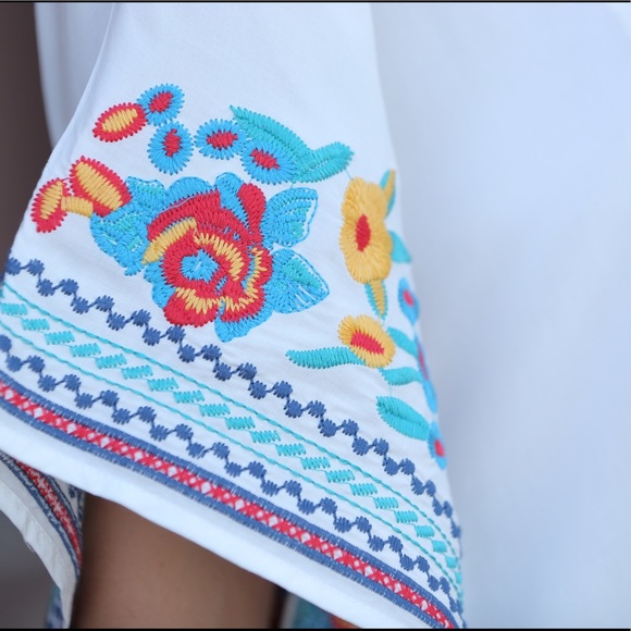 Gorgeous threaded embroidered cover up - Picture 2 of 8