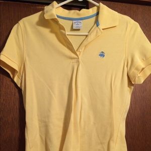 Brooks Brothers Slim Fit Yellow Polo Shirt Medium