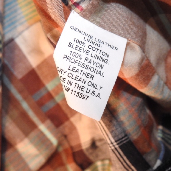 100% leather tan jacket - Picture 4 of 4