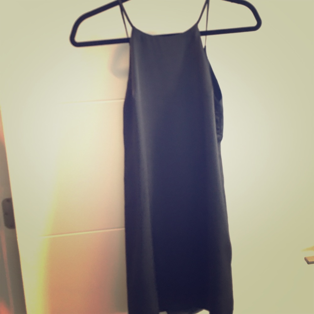 Strappy black dress