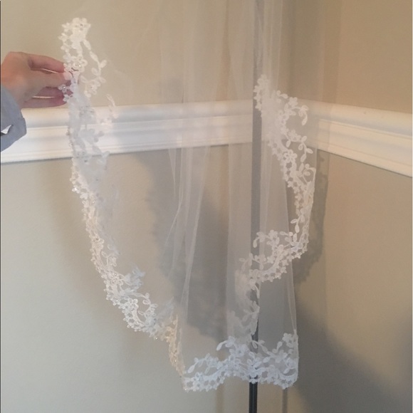 Detailed lace veil