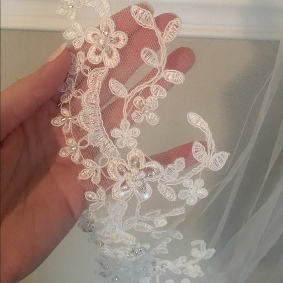 Detailed lace veil