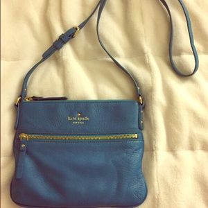 Kate Spade bright blue crossbody bag