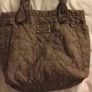 MarcJacobs nylon tote in taupe