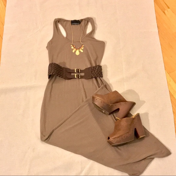 Cynthia Rowley Dresses & Skirts - Cynthia Rowley Taupe Maxi Dress