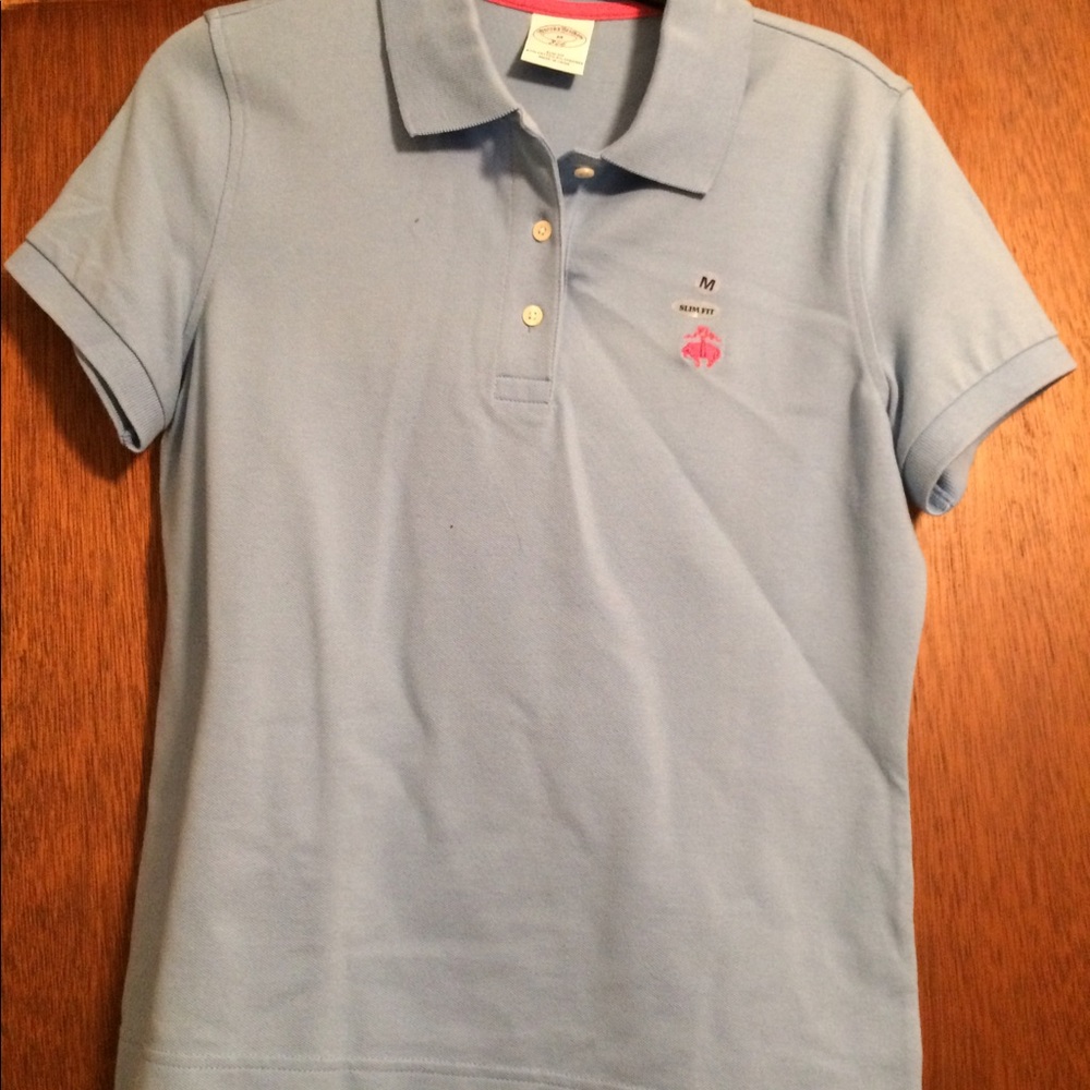 Brooks Brother Light Blue Slim Fit Polo Shirt