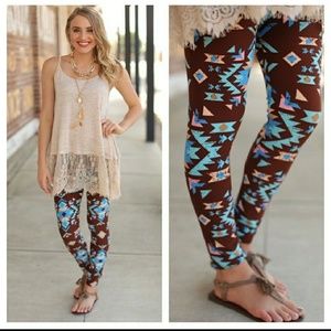 Aztec Print Leggings