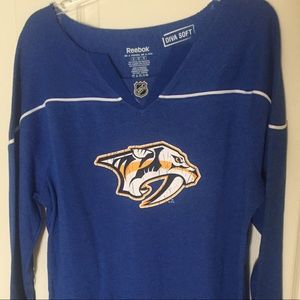 Women's long sleeve Nashville Predators shirt