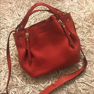 Burberry Maidstone Satchell in Military red