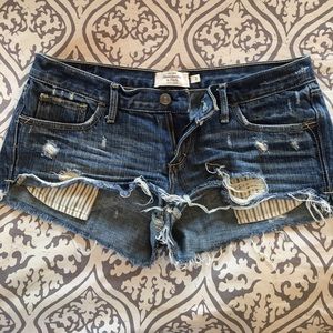 Abercrombie & Fitch Distressed Jean Shorts