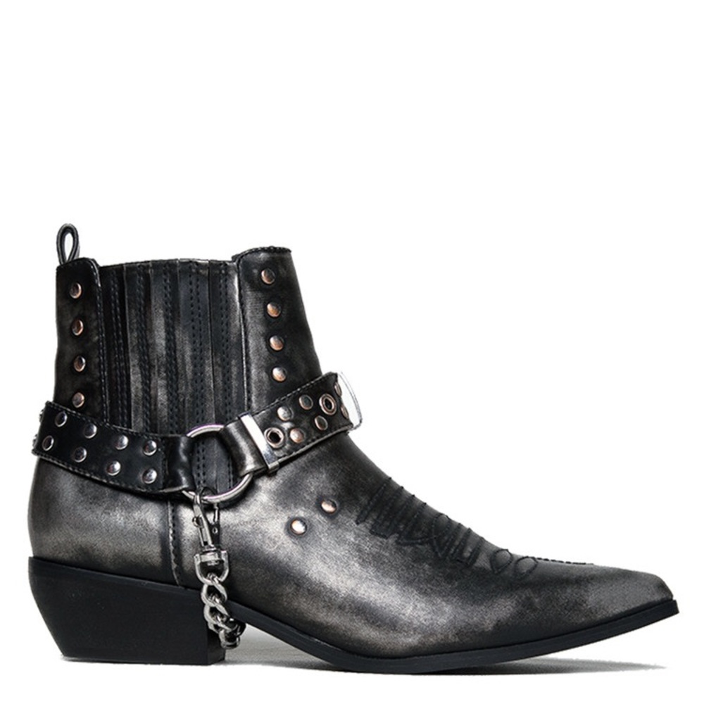 Yru vegan gunmetal boot
