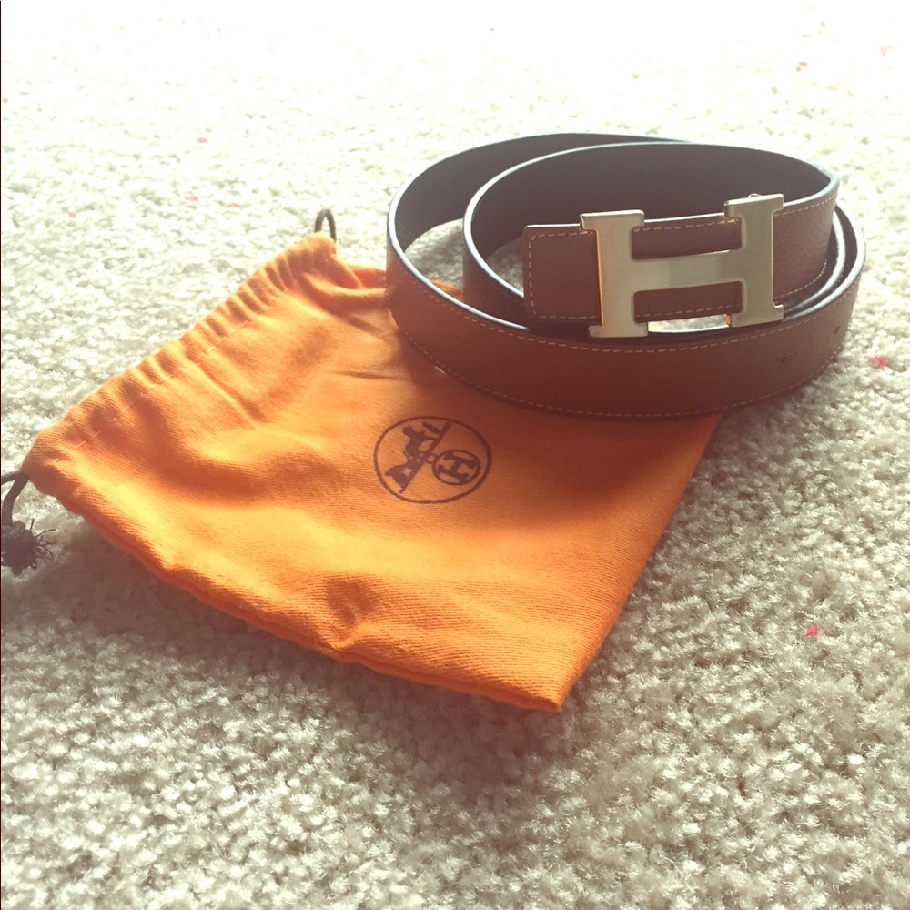 Skinny Hermes Belt