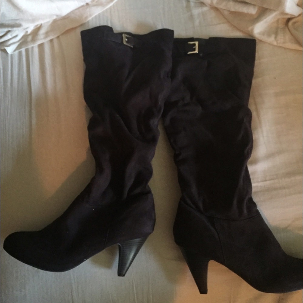 Nine West Tall Brown Suede Boots