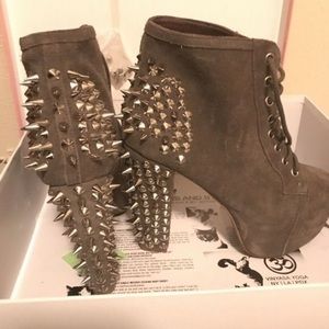 Spiked Jeffery Campbell worn once