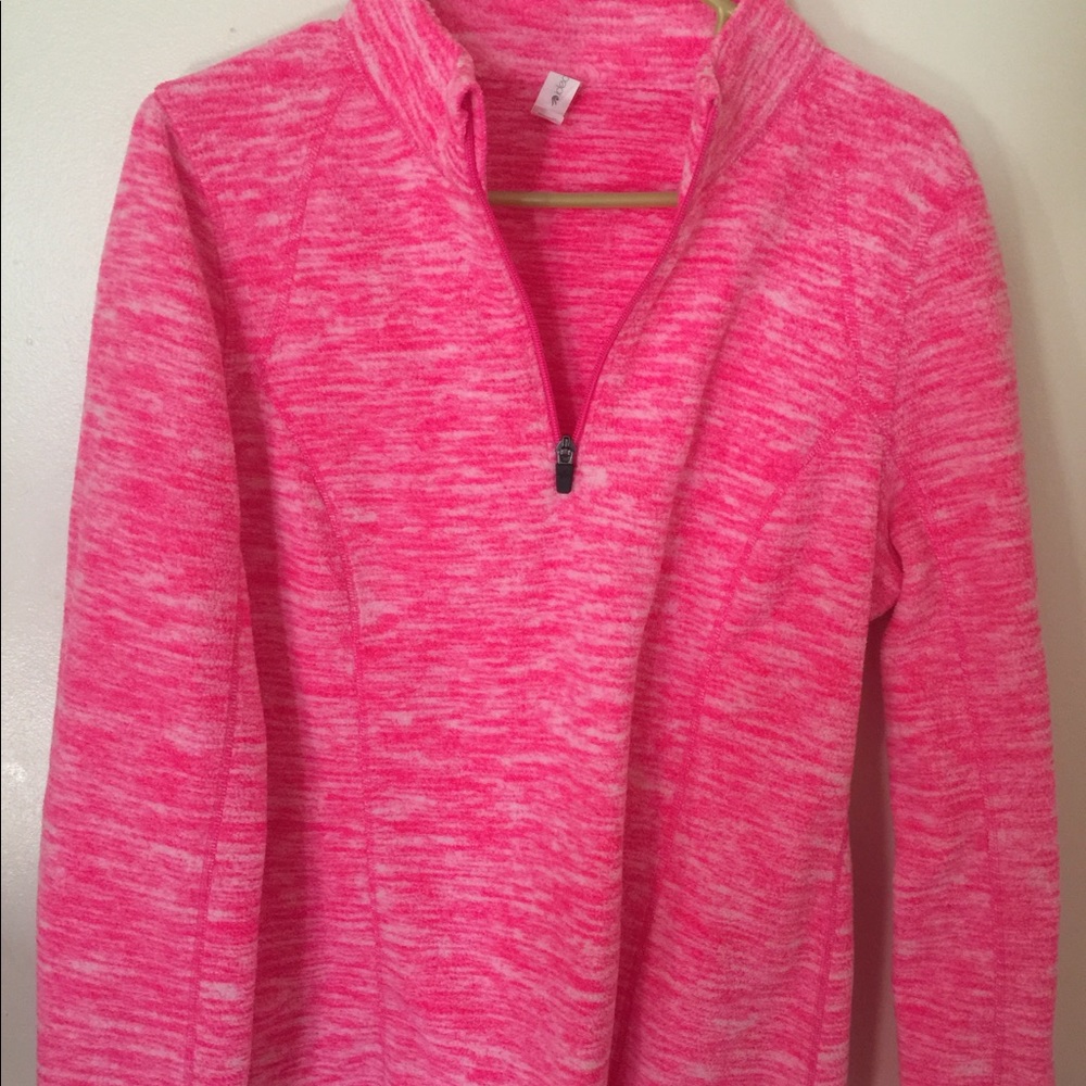 Pink athletic sweatshirt top