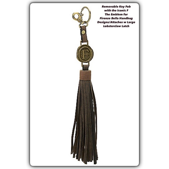 🆕 Firenze Bella"Amelia"Printed Leather Tote+Pouch - Picture 6 of 8