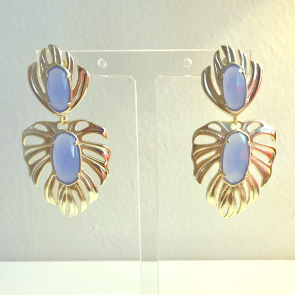 Kendra Scott Jewelry - SOLD! Kendra Scott Kirby Earring Gold Periwinkle
