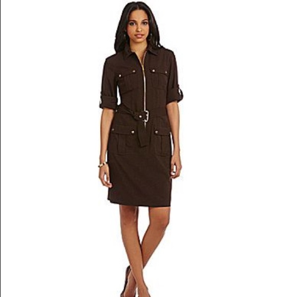 Michael Kors Belted Shirt Dress.
