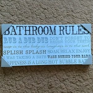 Bathroom sign