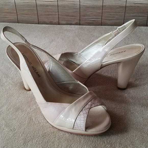 Antonio Melani Cream Beige Heels - Picture 1 of 4