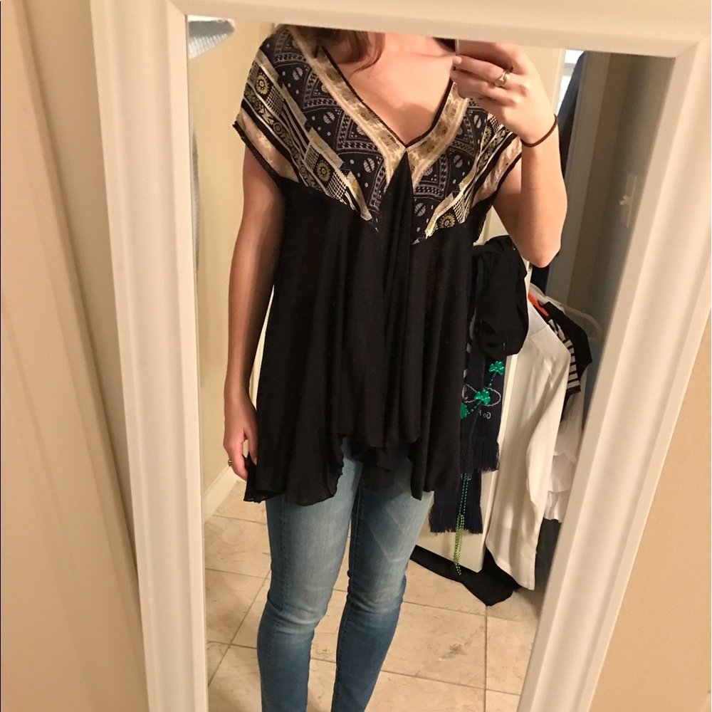 Free People patterned tunic
