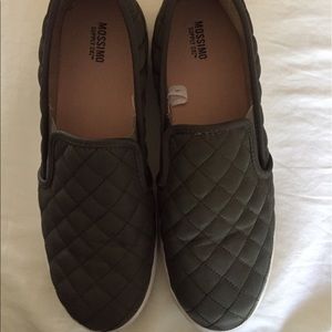 Army green slip-ons!