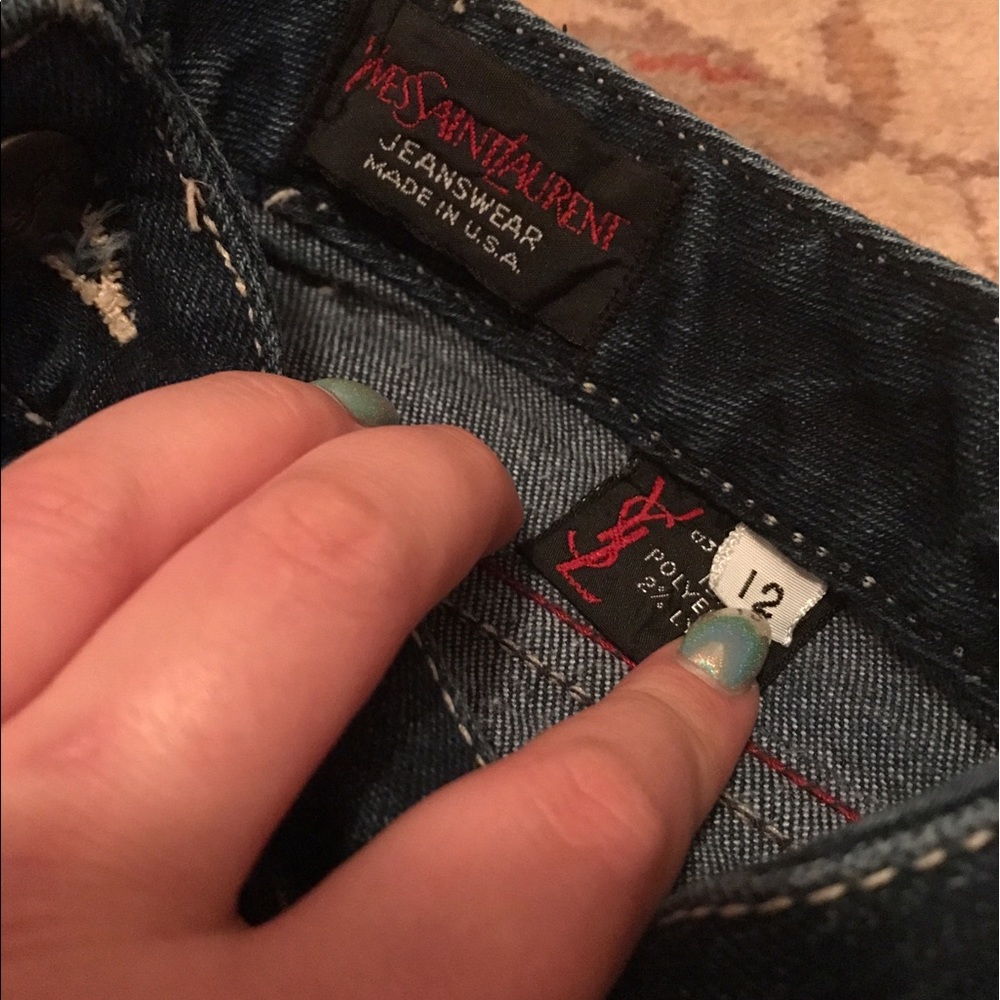 ⚡️sold⚡️Vintage YSL 80s-90s High Waisted Mom Jeans - Picture 5 of 5